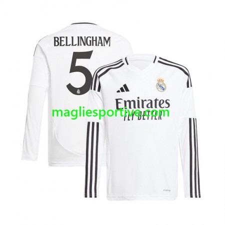 Completo Calcio Real Madrid Jude Bellingham 5 Divisa Prima 2024-2025 ML